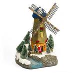 Kerstdorp | Molen | Lumineo (25 leds, Bewegend, Batterij), Verzenden, Nieuw
