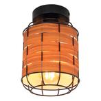 Plafondlamp ELMAR ø150CM  E27 Matt zwart 1-Lichts Hout, Huis en Inrichting, Ophalen of Verzenden, Nieuw, Metaal