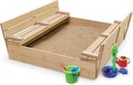 Zandbak met deksel & zitje - opvouwbare deksel - 120 x 12..., Kinderen en Baby's, Speelgoed | Buiten | Zandbakken, Ophalen of Verzenden