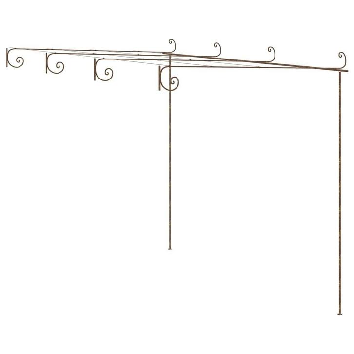 Smeedijzeren Pergola 4m | OP = OP | Duurzaam, Tuin en Terras, Bergingen en Tuinkasten, Nieuw, Metaal, Overige typen, Ophalen of Verzenden
