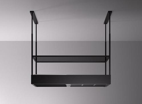 Falmec SPAZIO130BL eiland afzuigkap - zwart glas - 130 cm br, Witgoed en Apparatuur, Afzuigkappen, Vrijstaand, Eilandschouwkap