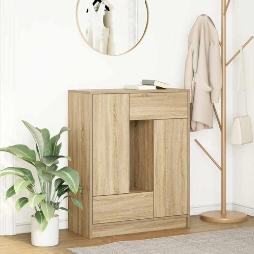vidaXL Dressoir met lades en deuren 73x31x90 cm sonoma, Huis en Inrichting, Kasten | Dressoirs, Nieuw, Overige houtsoorten, Verzenden