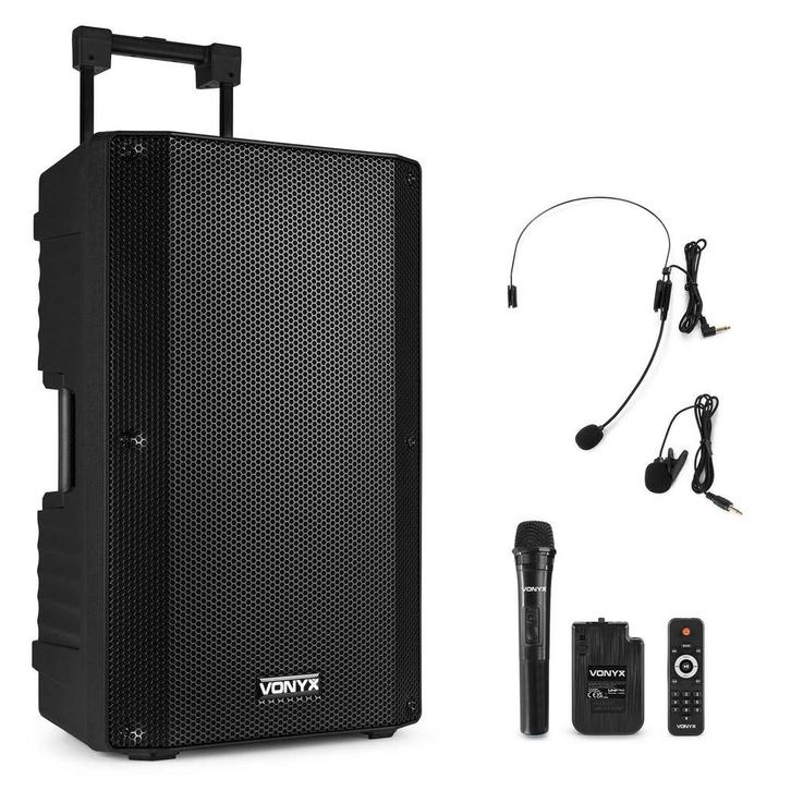 Retourdeal - Vonyx VSA700-BP portable speaker met Bluetooth, Audio, Tv en Foto, Luidsprekers, Zo goed als nieuw, Verzenden