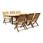 Arona Ovaal uitschuifbare dining tuinset 160-210x90 cm blad, Tuin en Terras, Tuinsets en Loungesets, Ophalen of Verzenden, Nieuw