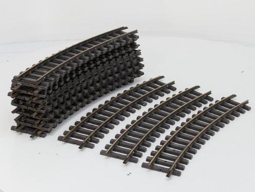 LGB 16000 Set 16st. Gebogenes Gleis,R3,22.5 Grad, Buiten..., Hobby en Vrije tijd, Modeltreinen | Overige schalen, Rails, Gebruikt