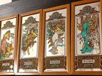 The four seasons - A. Mucha, after - Spiegel (4) - spiegel, Antiek en Kunst