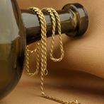 Gouden gedraaide schakel ketting | 42,5 cm (gouden ketting), Sieraden, Tassen en Uiterlijk, Kettingen, Ophalen of Verzenden, Gebruikt