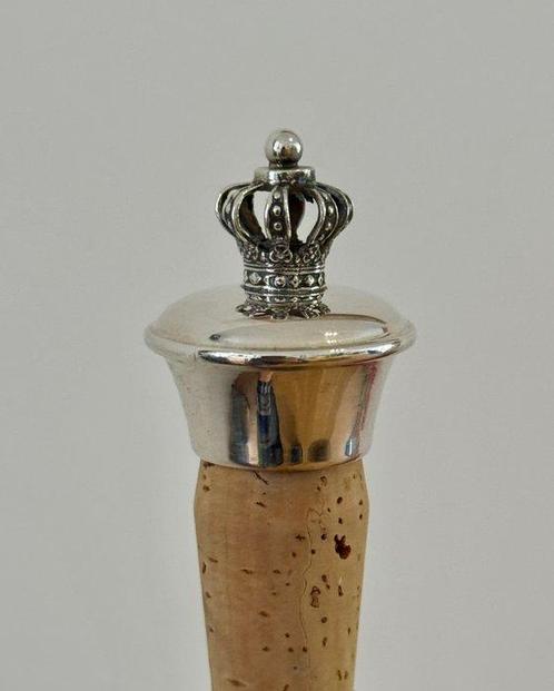 Flessenkurk (2) - .835 zilver, .925 zilver - Uniek &, Antiek en Kunst, Antiek | Goud en Zilver