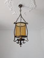 Lantaarn - gesmeed ijzer - Muranoglas