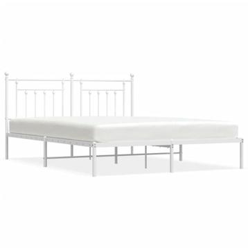 Bed 160x200 Metaal Wit | Tweedekansje | OP=OP (bedframe)