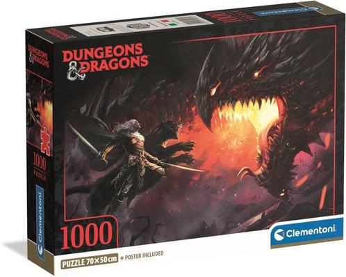 Dungeons & Dragons - Black Dragon Puzzel (1000 stukjes) |, Hobby en Vrije tijd, Denksport en Puzzels, Nieuw, Verzenden