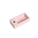 Fontein Mia 40.5x20x10.5cm mat roze inclusief afvoerplug, Verzenden, Nieuw