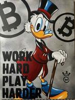 Xavier Van Walsem (1980) - scrooge mcduck work hard play, Antiek en Kunst, Kunst | Schilderijen | Modern