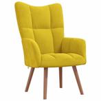 Relaxstoel Mosterdgeel Fluweel | OP = OP | Comfortabel &..., Ophalen of Verzenden, Nieuw, Overige kleuren