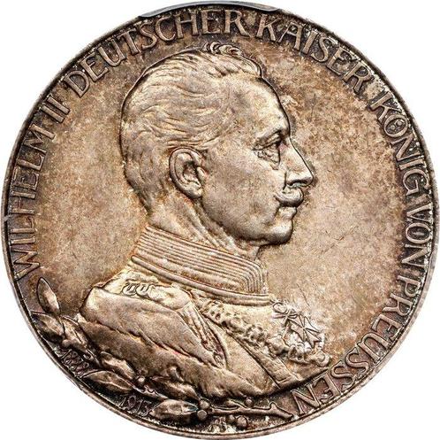 Duitsland, Pruisen Wilhelm II. 2 Mark 1913 - PCGS MS64, Postzegels en Munten, Munten | Europa | Niet-Euromunten
