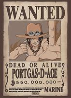 Poster One Piece Wanted Ace - 38x52cm, Verzenden, Nieuw, A1 t/m A3