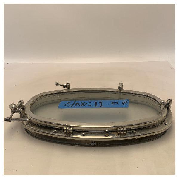 Bieden: Tempeste stainless steel oval opening porthole, Watersport en Boten, Bootonderdelen, Kombuis en Sanitair, Nieuw, Zeilboot of Motorboot