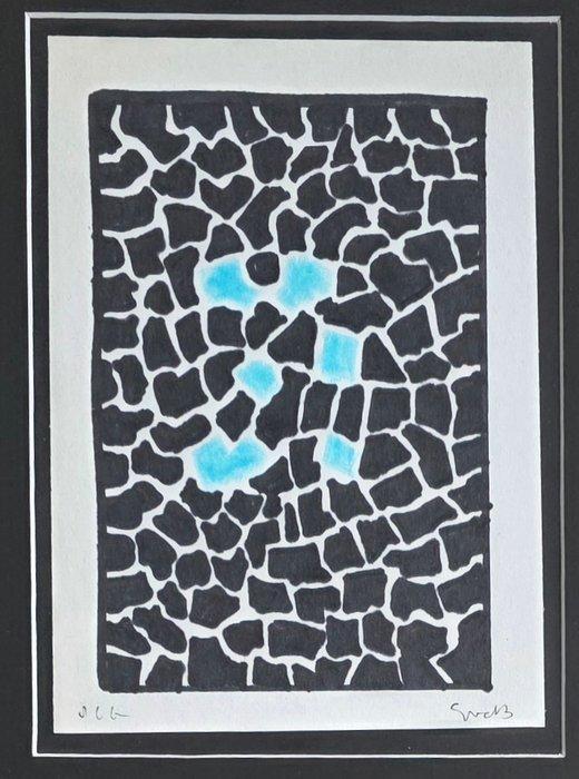 Siep Van Den Berg (1913-1998) - Geometrische Compositie in, Antiek en Kunst, Kunst | Designobjecten