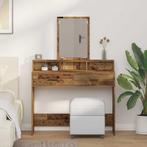 vidaXL Kaptafel met lade Oud Hout 100 x 41 x 140 cm Bewerkt, Huis en Inrichting, Tafels | Kaptafels, Verzenden, Nieuw