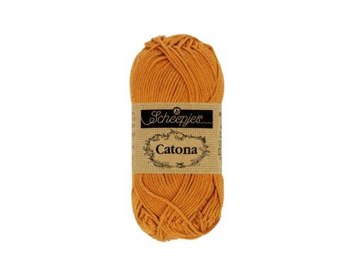 Scheepjes Catona - 10g - 383 Ginger Gold, Hobby en Vrije tijd, Breien en Haken, Breien of Haken, Nieuw, Wol of Garen, Ophalen of Verzenden