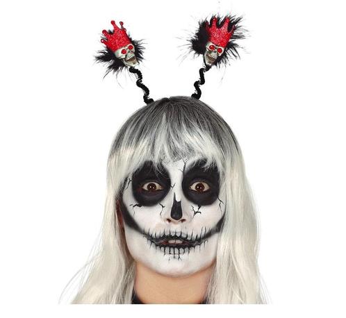 Halloween Haarband Gekroonde Schedel, Hobby en Vrije tijd, Feestartikelen, Nieuw, Verzenden