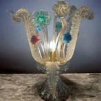 Lamp - Met bloemstuk in een Murano-glazen vaas H 55 x 45 cm