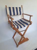 Stoel - stuurstoel - Hout, Textiel - Hoge regisseurs stoel