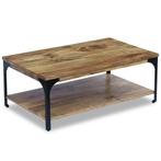 Mangohouten Salontafel 100x60 - | Tweedekansje | OP=OP, Huis en Inrichting, 50 tot 100 cm, Nieuw, Minder dan 50 cm, Rechthoekig