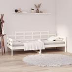 vidaXL Slaapbank massief grenenhout wit 90x200 cm, 90 cm, Eenpersoons, Verzenden, Wit