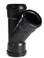 Pipelife Master3+ geluidsarm t-stuk 110x50 45gr 3xm Zwart, Doe-het-zelf en Verbouw, Buizen en Afvoer, Ophalen of Verzenden, Nieuw