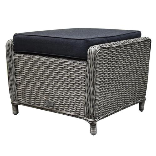 Ibiza voetenbank 64x52xH43 cm grijs, Tuin en Terras, Tuinmeubel-accessoires, Nieuw, Ophalen of Verzenden