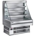 Kooltoonbank INOX met 4 schappen 100 cm HorecaTraders, Verzenden, Nieuw in verpakking