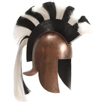 vidaXL Soldatenhelm Grieks replica LARP staal koperkleurig beschikbaar voor biedingen