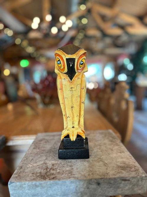 Naar C. Coenrad - sculptuur, Art Deco Uil - 25 cm - IJzer, Antiek en Kunst, Curiosa en Brocante