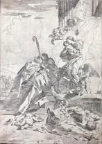 Pietro Testa (1611-1650) - Tre santi lucchesi intercedono