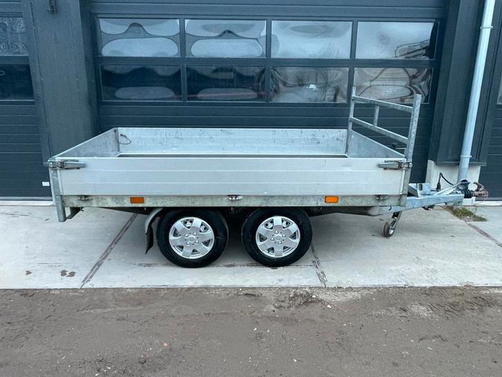 Hapert AL2700 Plateauwagen 2700kg Tandemas Aanhangwagen, Auto diversen, Aanhangers en Bagagewagens, Gebruikt