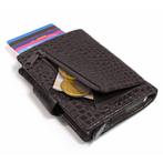 Figuretta Croco RFID Creditcardhouder met Muntgeldvak Zwart, Overige merken, Verzenden, Zwart, Nieuw