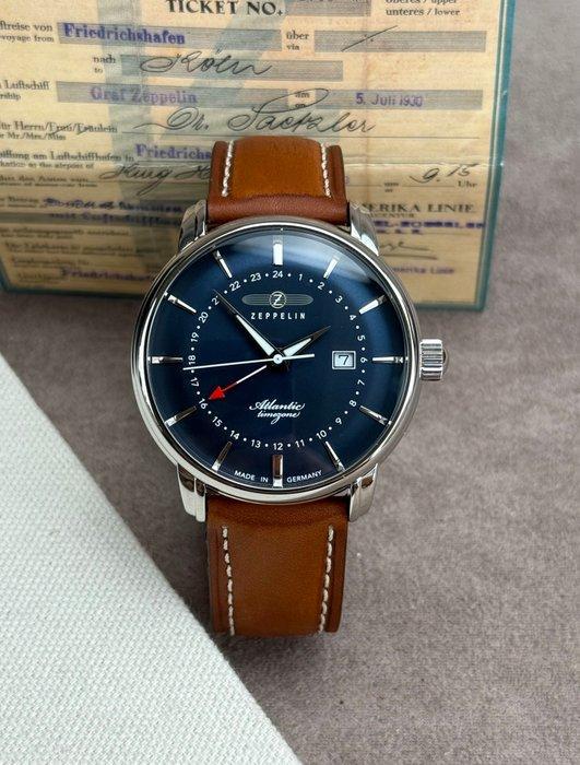 Zeppelin - Atlantic GMT Date - Zonder Minimumprijs - 8442-3, Sieraden, Tassen en Uiterlijk, Horloges | Heren