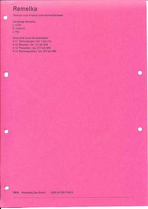 Remelka A11 (verhoudingen) in Guldens (zie omschrijving), Boeken, Schoolboeken, Nieuw, Verzenden