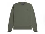 Fred Perry - Crew Neck Sweatshirt - Legergroene Sweater - XL, Kleding | Heren, Nieuw