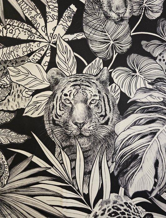 Tessuto in Zambesi-stijl Bohemien 300x280cm - Zwart-wit, Antiek en Kunst, Antiek | Kleden en Textiel