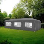 Paviljoen Miramas met 8 zijpanelen, waterdicht, 9x3m - grijs, Tuin en Terras, Partytenten, Verzenden, Nieuw