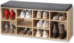 Schoenenkast met zitkussen eikenlook, Verzenden, Nieuw