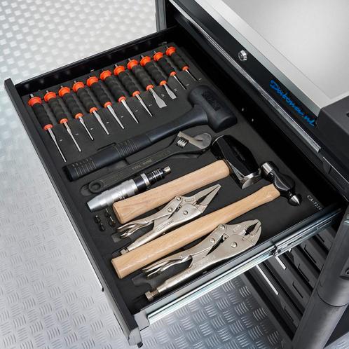 Smoos 22-delige hamerset, beitelset, pendrijverset met, Doe-het-zelf en Verbouw, Gereedschap | Handgereedschap, Nieuw, Ophalen of Verzenden