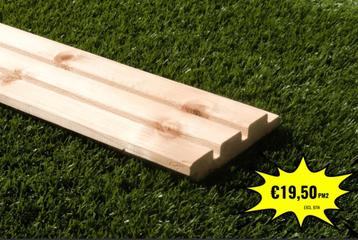 ACTIE! Triple profiel planken per m1 maar €19,50 excl btw beschikbaar voor biedingen