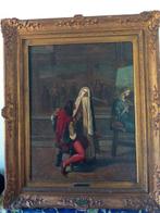 Stefano Ussi (1822-1901) - Il convento, Antiek en Kunst, Kunst | Schilderijen | Klassiek