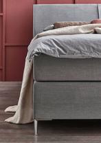 Boxspringset Chateau - 180/200cm, Nieuw, 180 cm, Wit, Tweepersoons