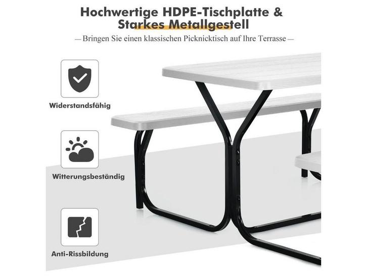 Coast Beer Tent Set - Picknicktafel met 2 Banken -, Huis en Inrichting, Woonaccessoires | Overige, Nieuw, Verzenden