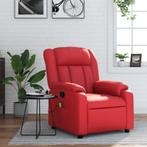vidaXL Massagestoel verstelbaar kunstleer rood, Huis en Inrichting, Fauteuils, Verzenden, Nieuw