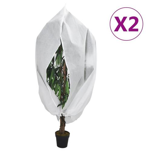 vidaXL Plantenhoezen met ritssluiting 2 st 70 g/m² 3,93x3 m, Tuin en Terras, Overige Tuin en Terras, Nieuw, Verzenden